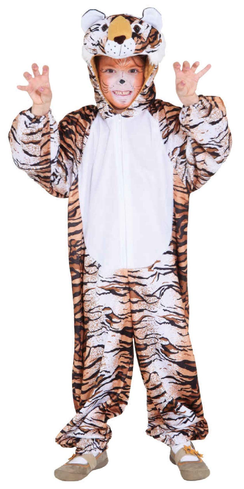 narrenkiste O623 Kinder Tiger Kostüm Raubtier Overall narrenkiste O623 Kinder Tiger Kostüm Raubtier Overall