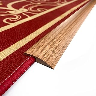 Floor Transition Strip Self Adhesive,Carpet to Tile Transition Strip,Vinyl Carpet & Flooring Transitions Edging Trim Strip,for Threshold Transitions Less Than 5mm in Height,Wood to Tile 6.56FT Brown