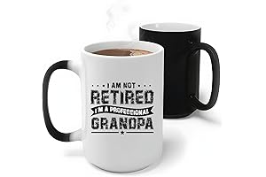 Funny Retired I'm Not Retired I'm A Professional Grandpa Color Changing Mug
