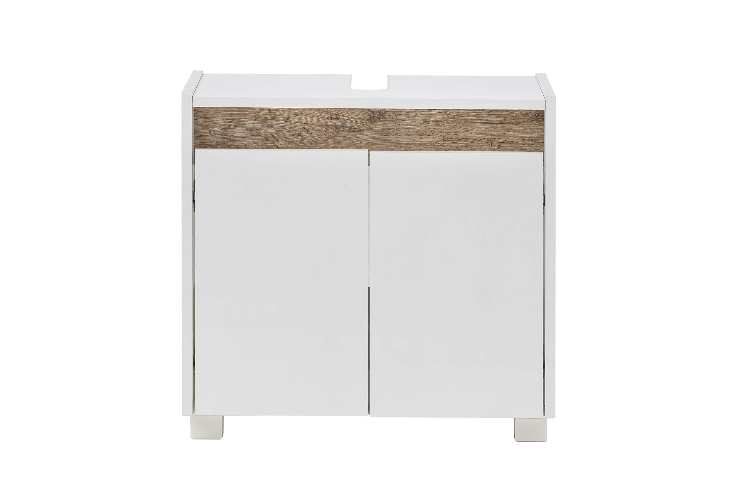 Schildmeyer Waschbeckenunterschrank 146316 Cosmo, 57 x 54,5 x 33 cm (BxHxT), weiß