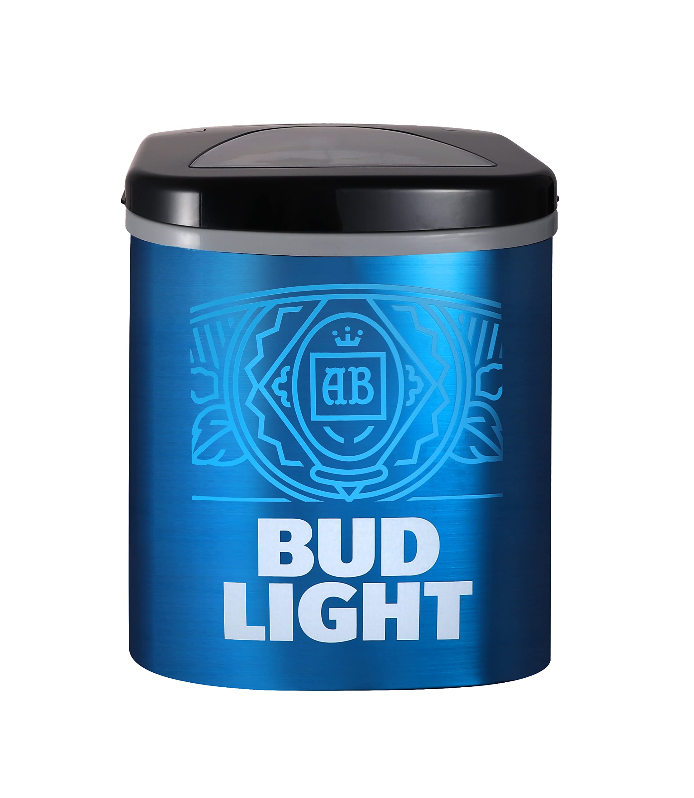 Curtis Bud Light ICE121 Stainless Steel Ice Maker, Counter top Ice Maker, Led Display, 26Lbs, Blue - Fast Ice | Fridge.com