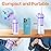 Bitvae P1 Water Dental Flosser, Portable Water Cleaner Picks, Cordless Mini Water Teeth Cleaners with Telescopic Water Tank, IPX7 Waterproof Oral Irrigator, Brace & Sensitive Teeth Care, Purple