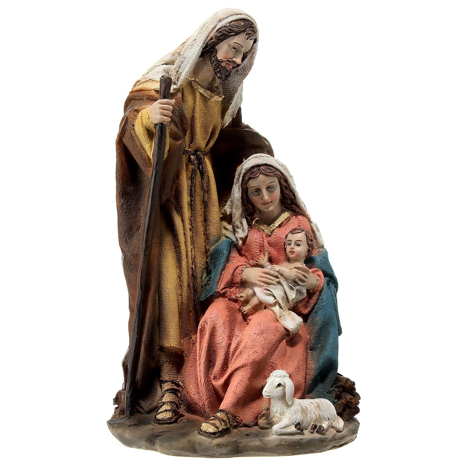 Holyart Crèches résine et Tissu: Nativité pour crèche avec Mouton 20 cm résine