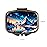 Dynippy Pill Case Pill Box with Mirror Retro Pocket 2 Compartment Medicine Case Vitamin Pill Organizer for Pocket Purse and Travel (Retro- Snowy Mountain Reflections)
