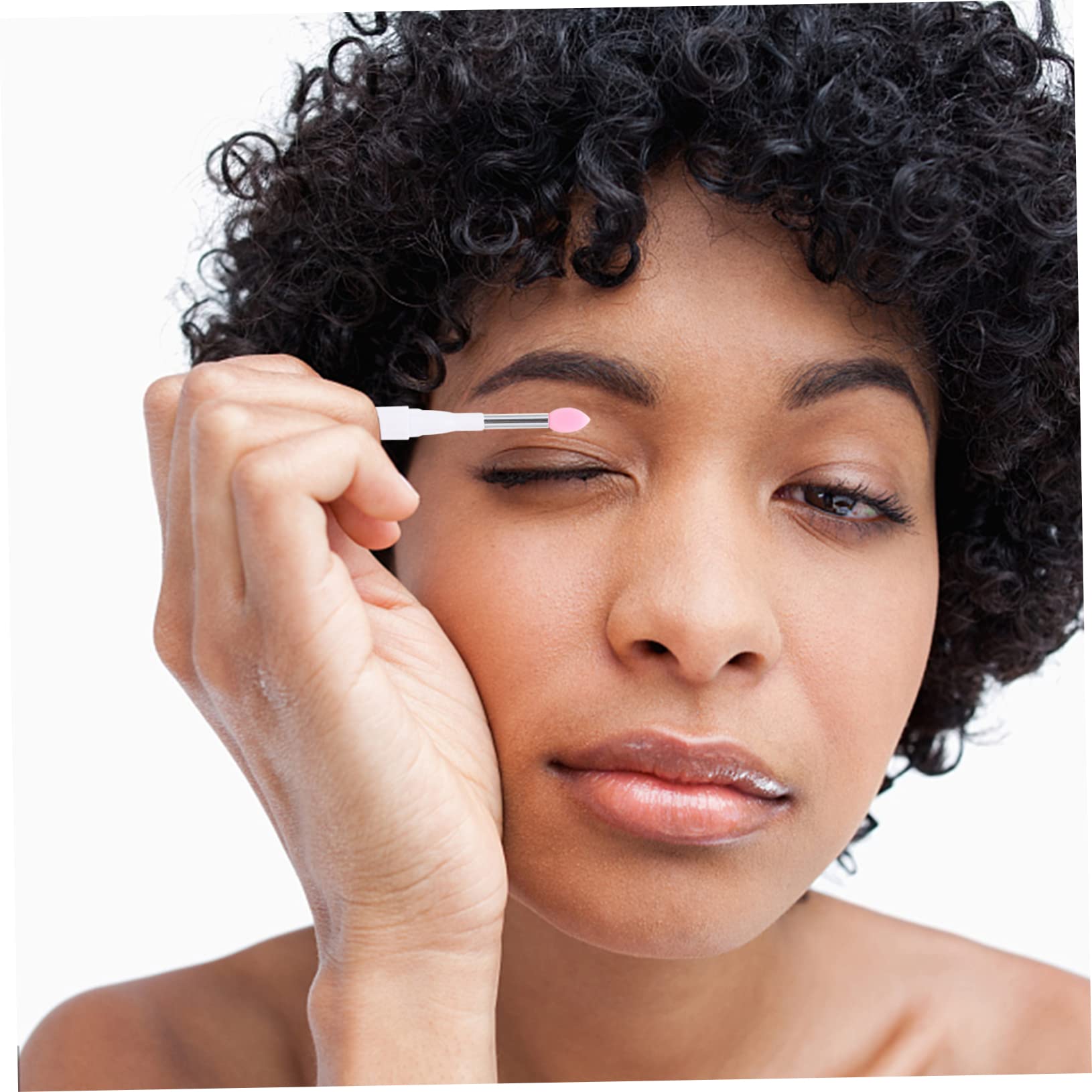 FOMIYES 4pcs Women Suit Lip Brush Set Silicone Beauty Supplies for Cosmetics Smooth Makeup Birthday Present for Female Friends