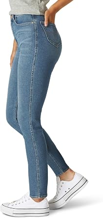 Lee Womens Relaxed Fit Straight Leg Ankle Jean