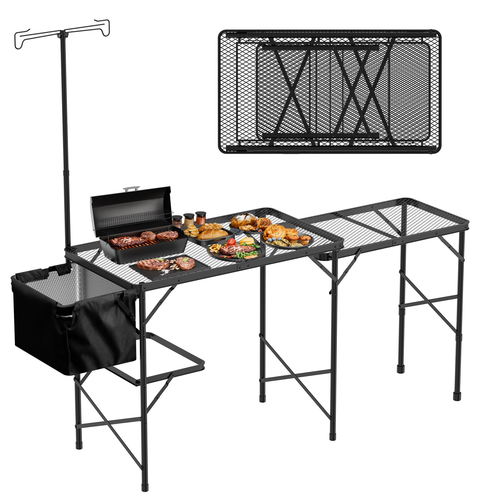 テーブル・チェア・ハンモック chillingcampeeps cc standard table Amazon.com: Camping Table Chairs Portable Folding Table and