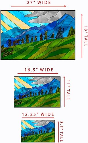 Miniatura 4 de LOTR Fellowship - Lámina para vidrieras (27 x 17.9 pulgadas)