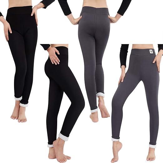 2 Pairs Women Thick Cashmere Leggings 