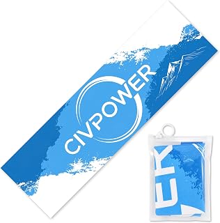 CIVPOWER Cooling Towel (39"x12") - Instant Ice Neck Wrap for Hot Weather | Quick-Dry Breathable Microfiber Chilly Towel for Workout, Yoga, Golf, Gym, Running, Camping, Hiking & Outdoor Sport
