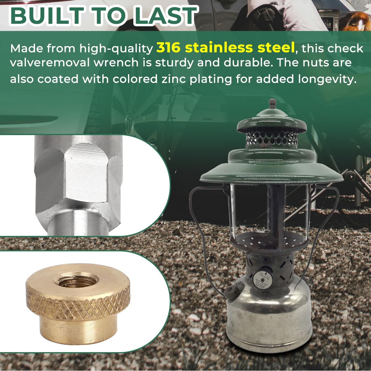 AutoMysticfj Double End Check Valve Removal Tool For Lantern & Stove – Fits 220B & Similar