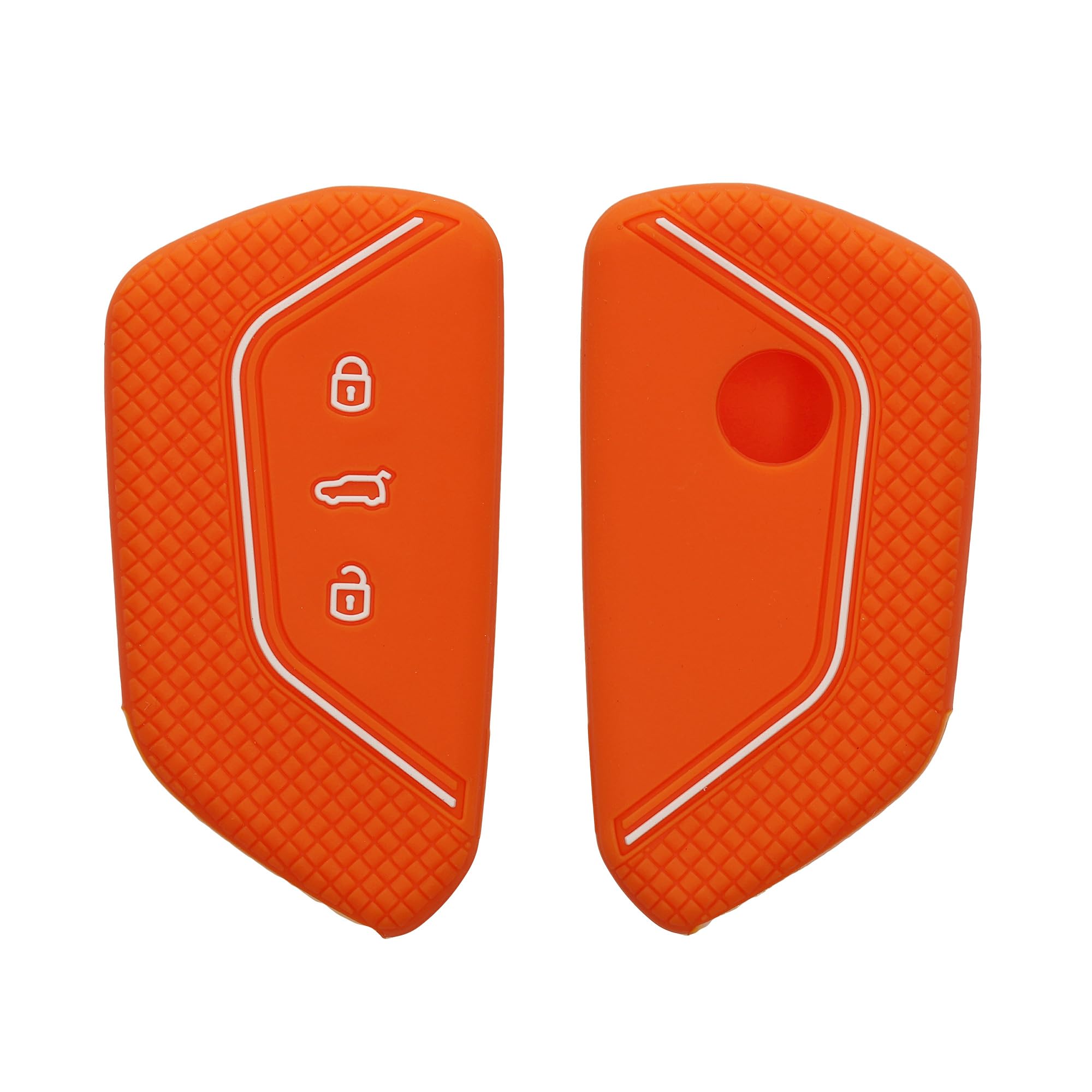 Cover In Silicone Per Chiave Auto VW Golf 8 - Custodia Protettiva Nera/argento, Antigraffio - Foto 6