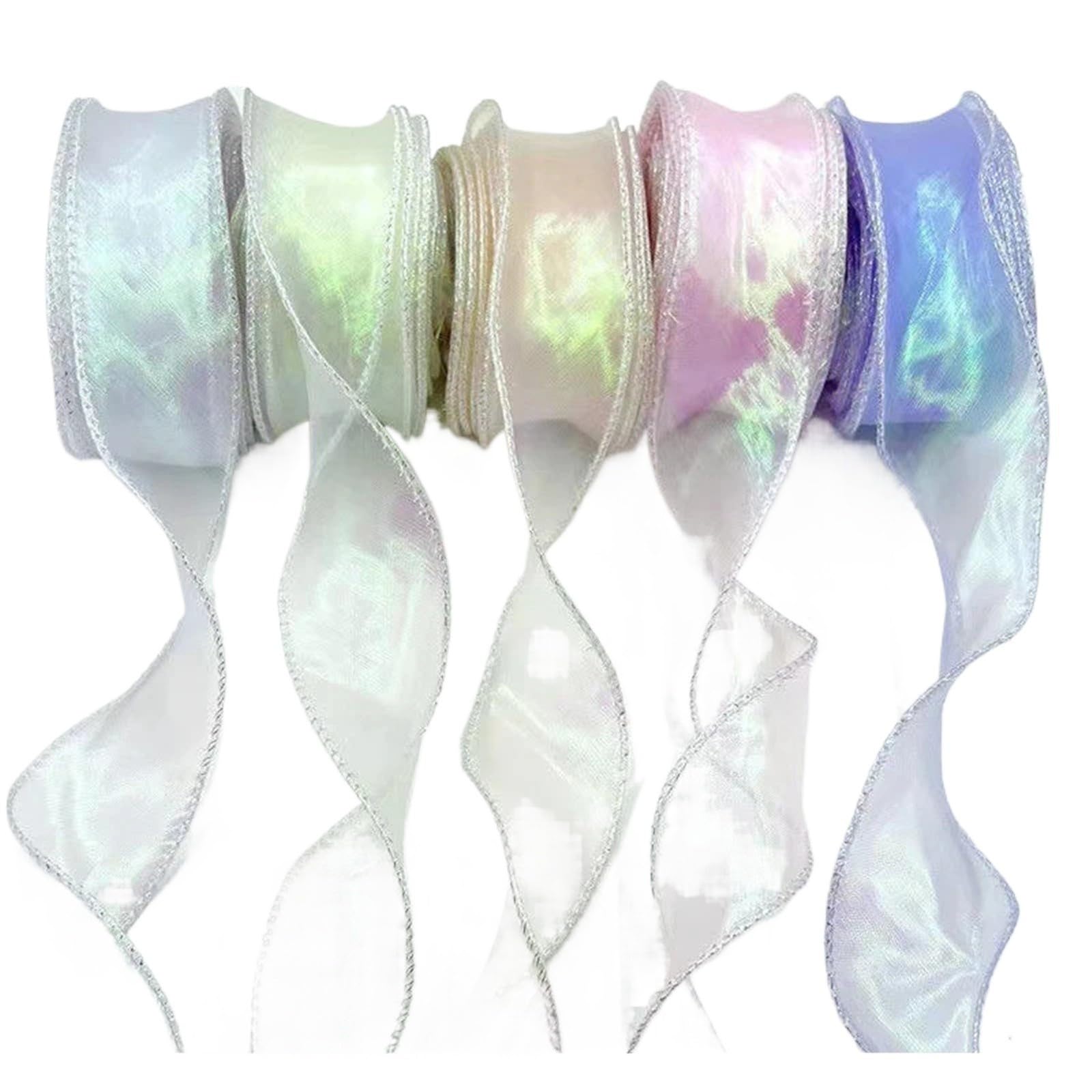 Nastro Regalo Nastro in organza a coda di pesce da 40 mm e 10 metri