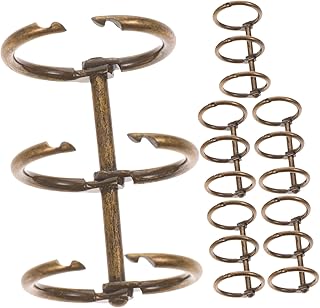 VILLCASE 6 Pçs Fivela De Metal Ligantes De Folhas Soltas Scrapbook Livro Clipes Pastas De Plástico Scrapbook Fichário Pequenos Anéis De Fichário De Metal Anéis De Fichário Conveniente