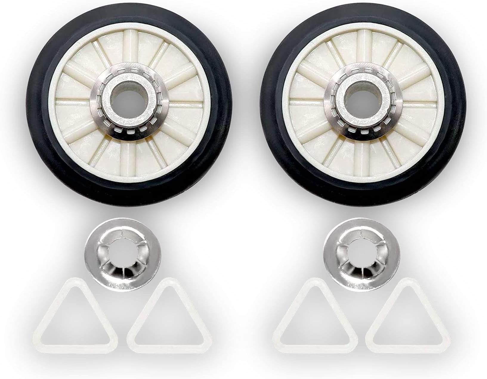 ForeverPRO 349241T Rear Drum Support Roller Kit for Whirlpool Dryer 337089 3389901 3397588 3397590