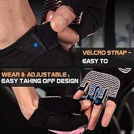 Sunnex Fingerless Gym Gloves for Weightlifting - Lightweight, Breathable Fitness Gloves for Training, Lifting, Cycling, Climbing, Rowing