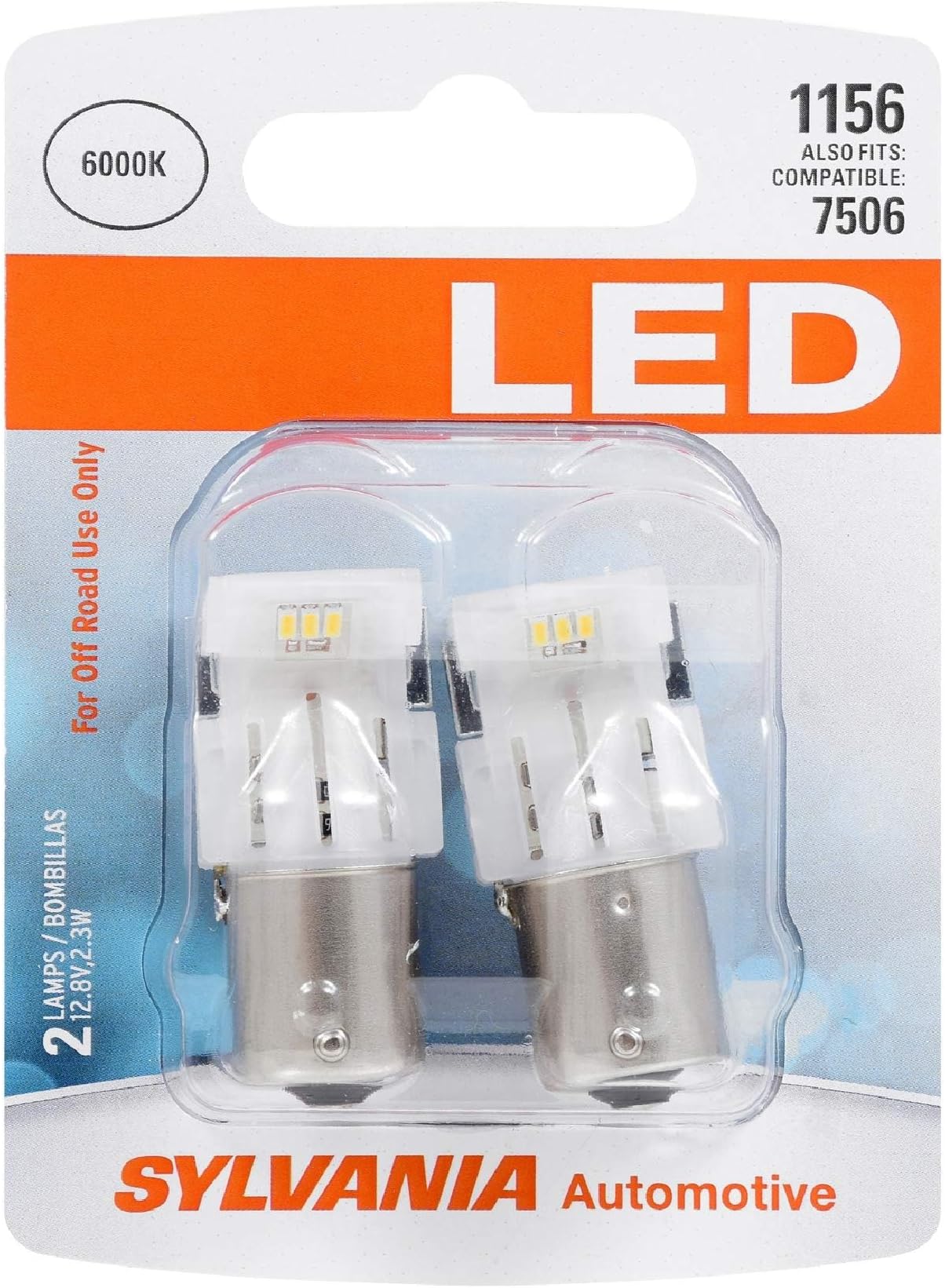 1156 LED White Mini Bulb - Bright LED Bulbs, Ideal for Back Up, Daytime Running Light (DRL) and More. (Contains 2 Bulbs)