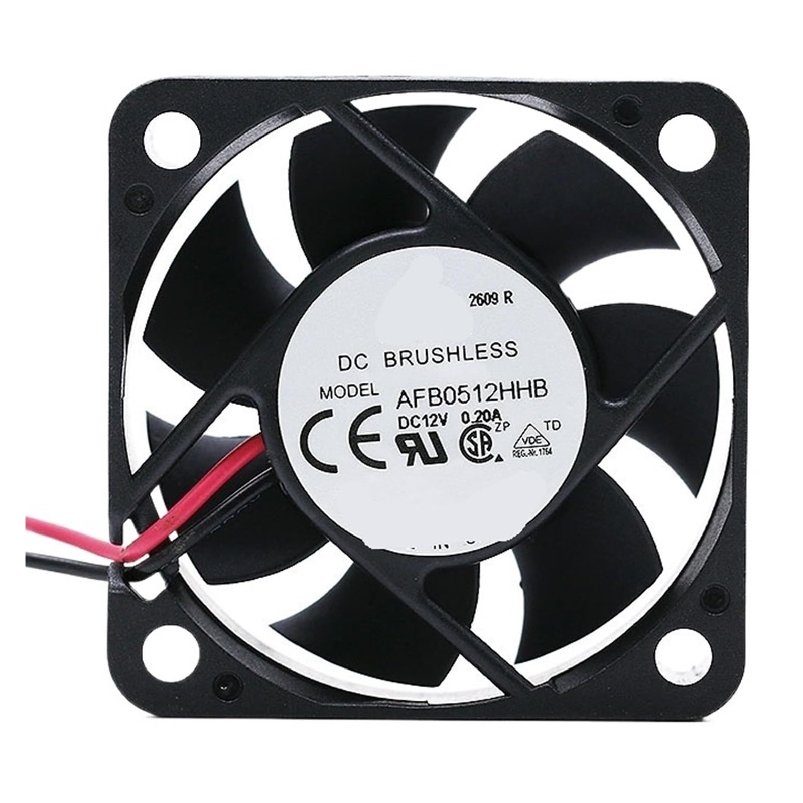 YMUGUEGH AFB0512HHB DC12V 0.20A 5015 2-wire cooling fan