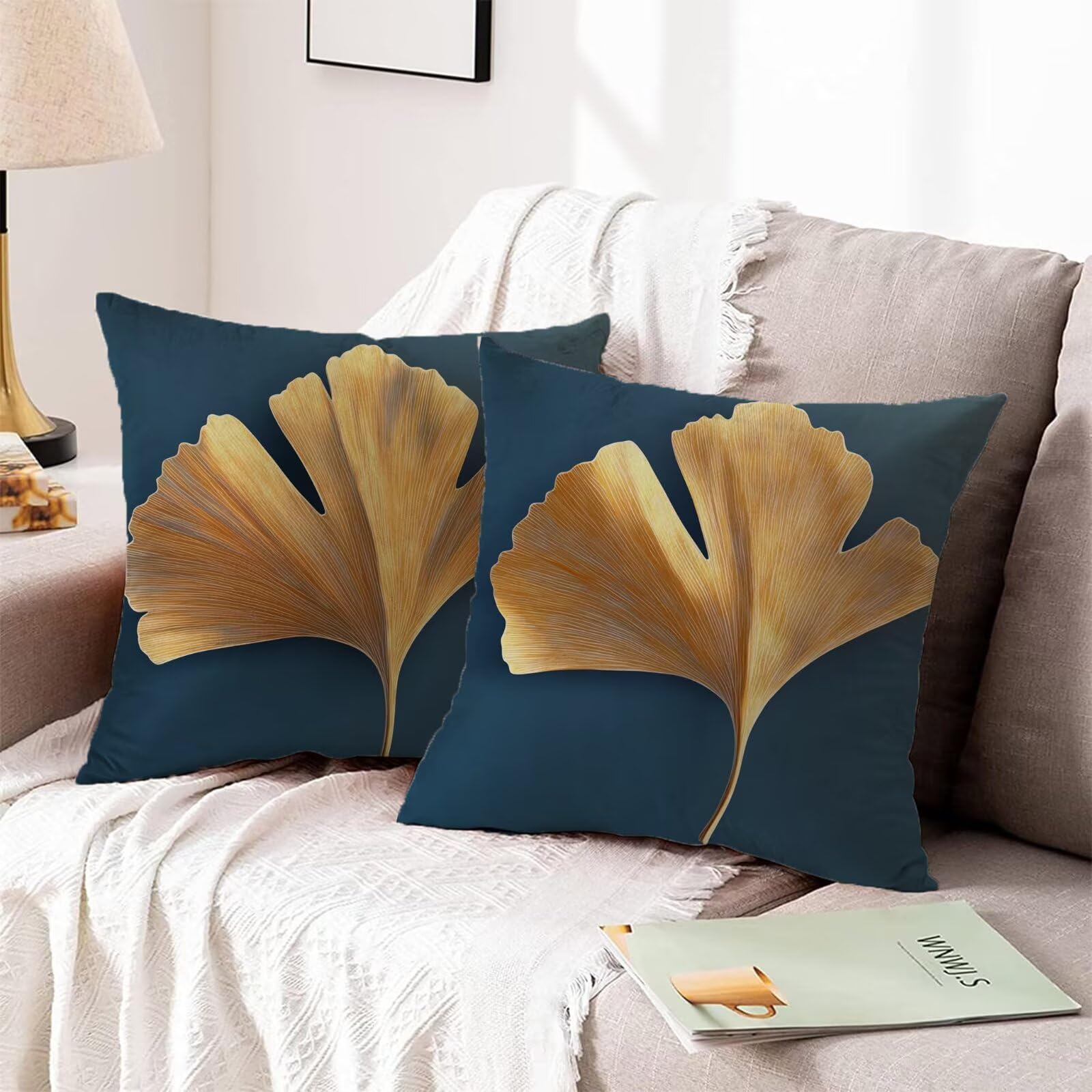 4 poszewki na poduszkę 60 x 60 cm, aksamitne, ozdobne, beżowe, na kanapę, ekskluzywne poszewki na poduszki dekoracyjne do salonu, na sofę, do sypialni, kanapy. CX-1776