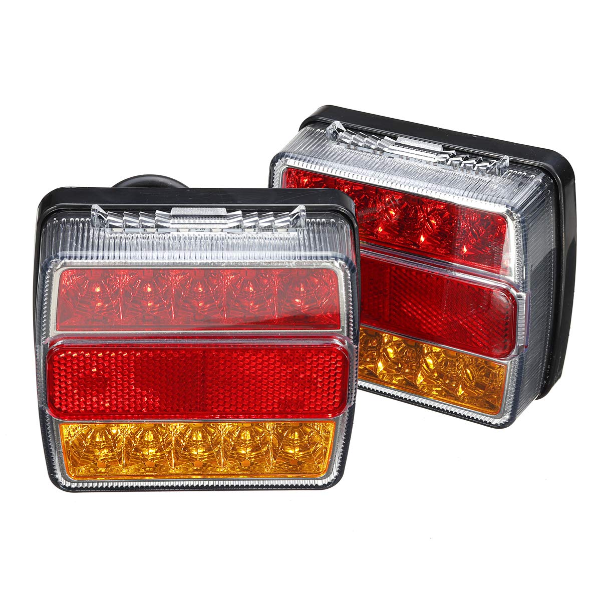 YONGYAO Kit 2 Luci Per Luci di Stop Posteriori Posteriori 16 Auto Impermeabili Per Rimorchio Camion Barca