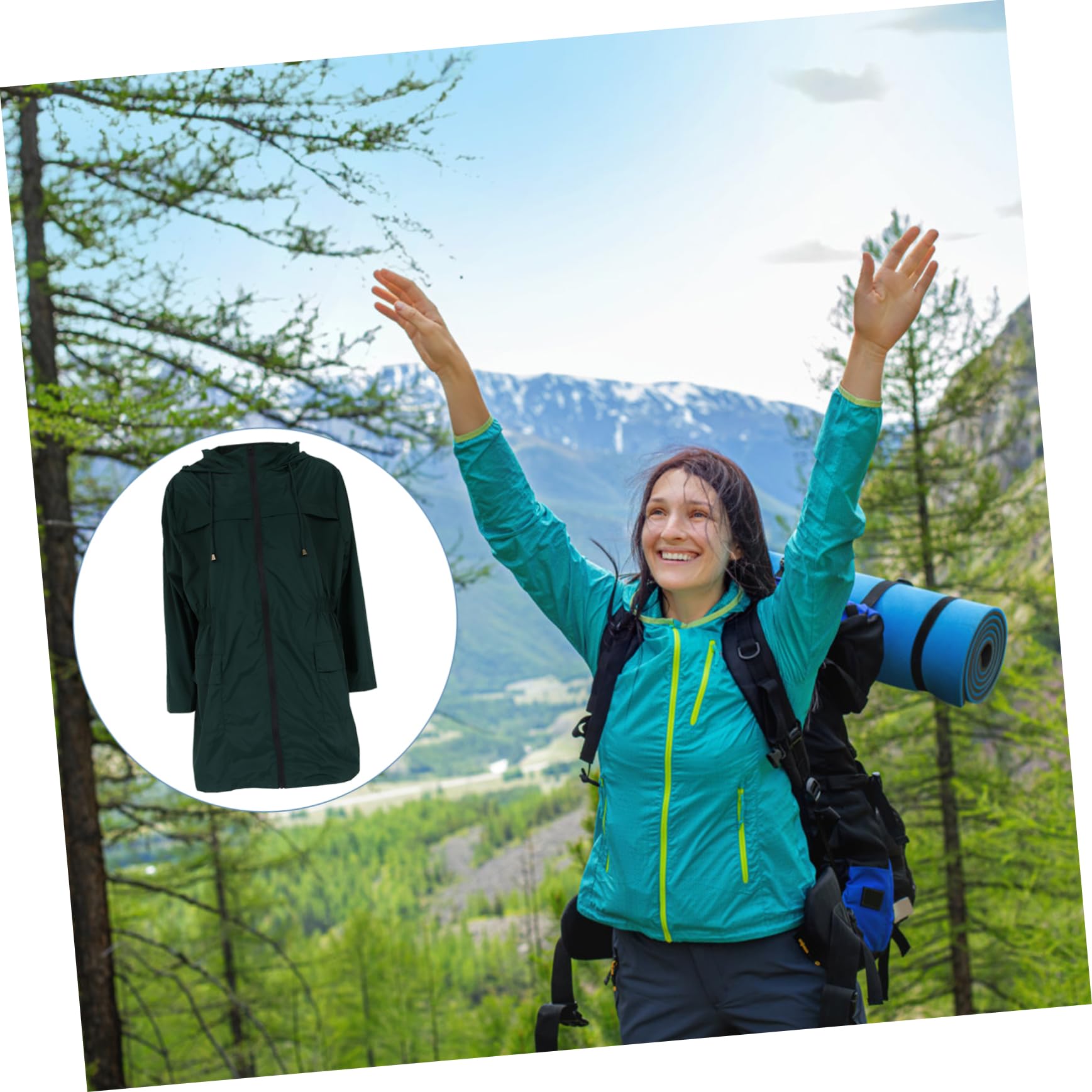 Ipetboom Tuta Alpinismo Cappotto Antivento Giacca Trekking Cappuccio Antipioggia