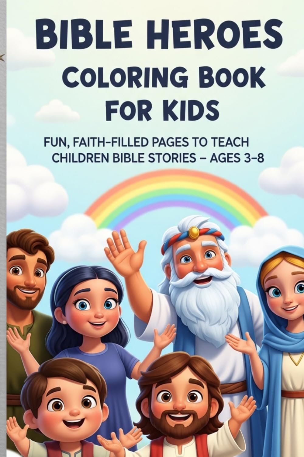 Bible Characters Coloring Book for Kids: Fun and Faith-Filled Coloring Pages to Help Children Learn the Bible – Ages 3–8