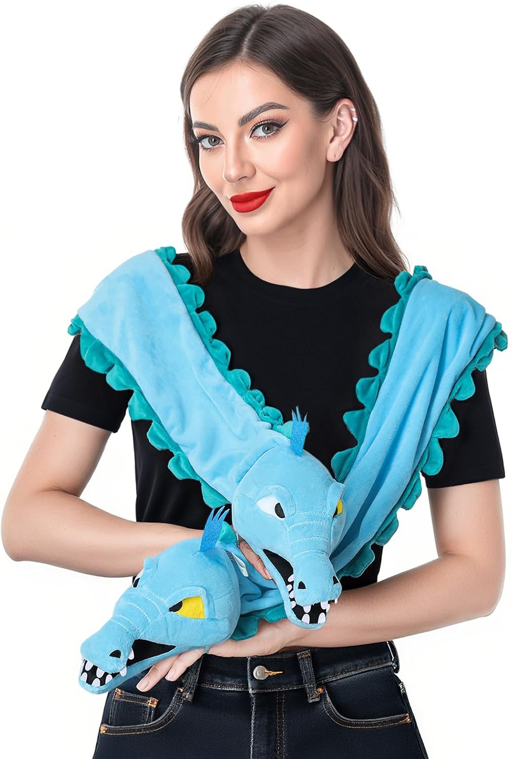 Halloween Eel Scarf Costume Women Accessories Witch 73 inch Long Eel Scarf Halloween Girls Sea Villain Cosplay