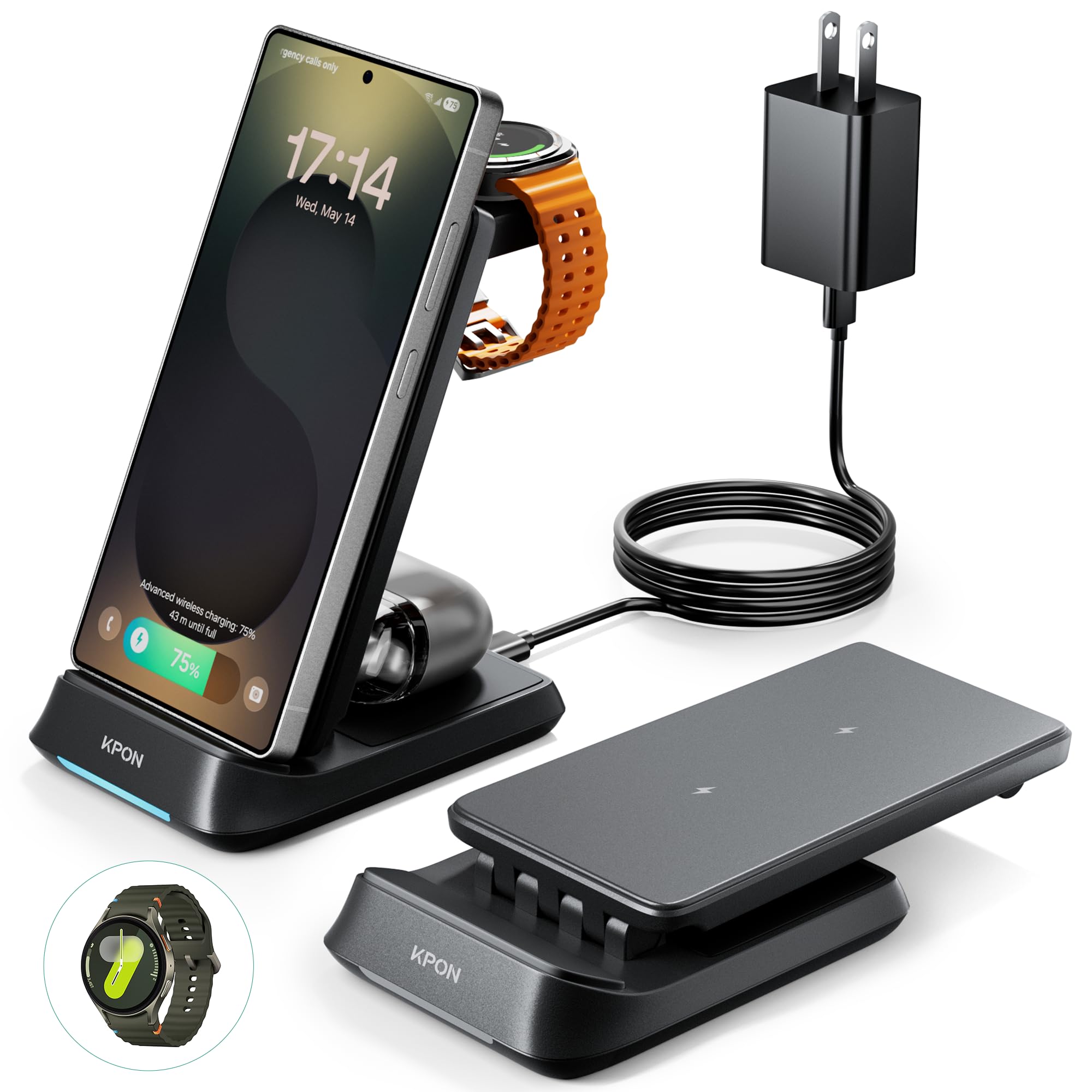 Amazon.com: Kpon Wireless Charging Station for Samsung Apple