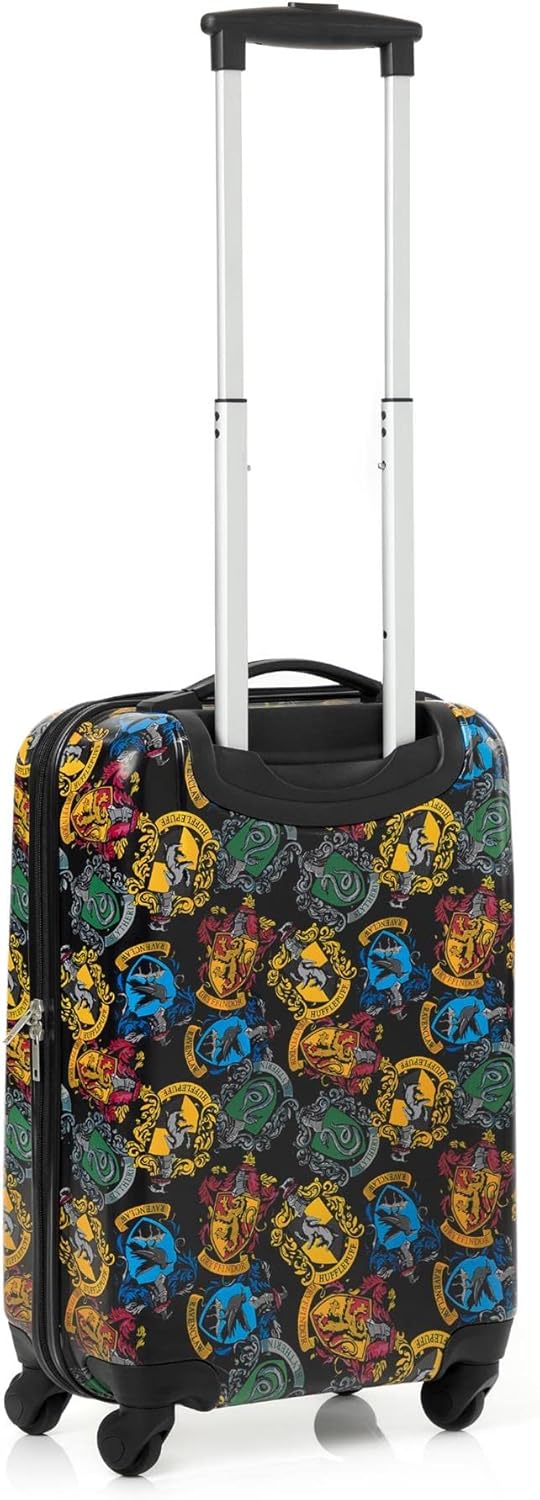 review Harry Potter Cabin Suitcase Kids Adults Teens Hogwarts Slytherin Gryffindor Hufflepuff Ravenclaw Black Small Hard Cover Carry On