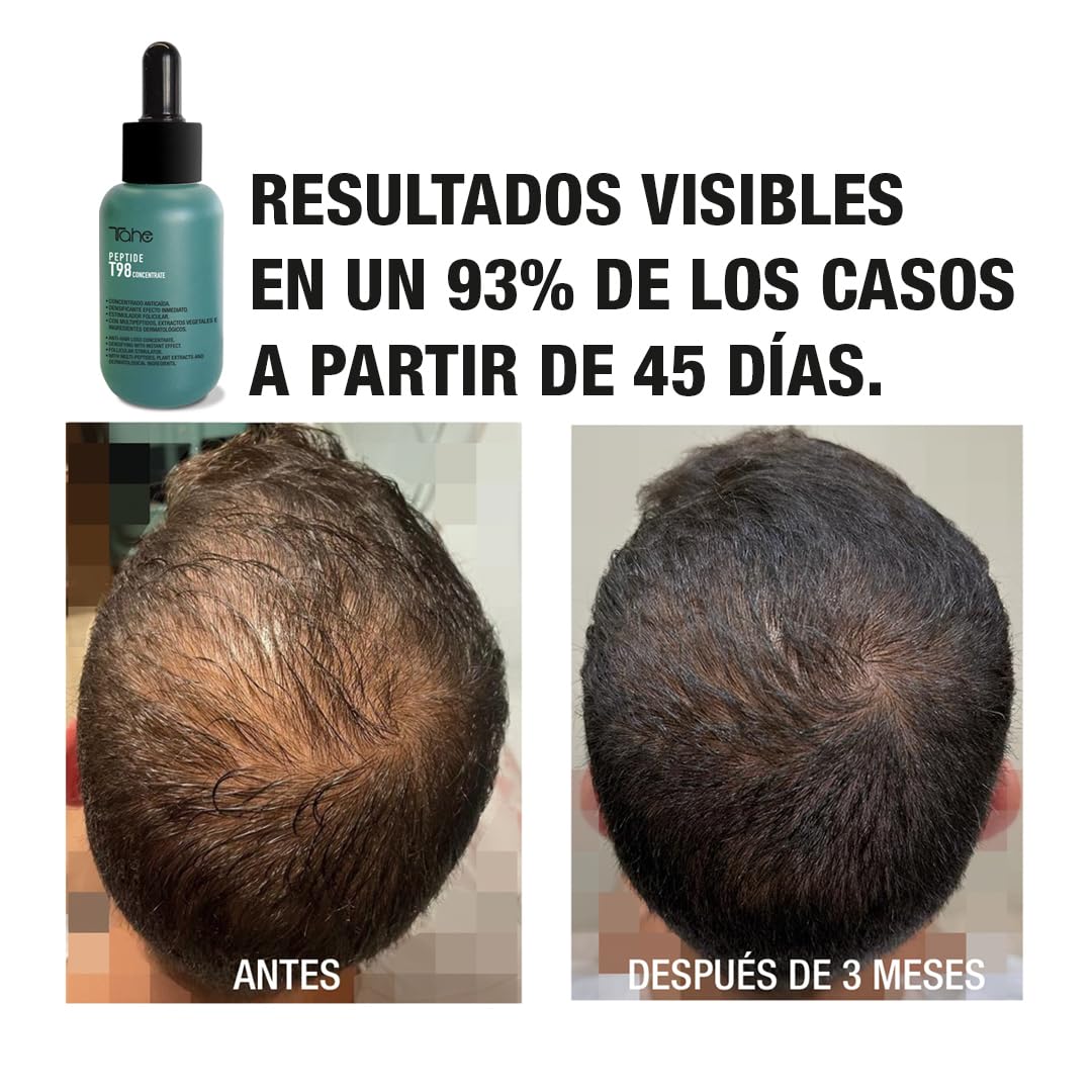 Tahe Peptide T98 Tratamiento concentrado anticaída capilar densificante con multipéptidos de efecto inmediato (50 ml (Paquete de 1))