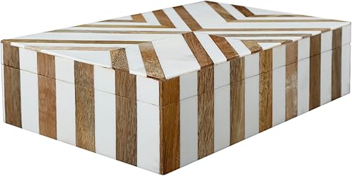 Miniatura 88 de Handicrafts Home Colección Marquet Array - Joyero decorativo hecho a mano para recuerdos, baratijas y decoración del hogar, caja para almacenamiento