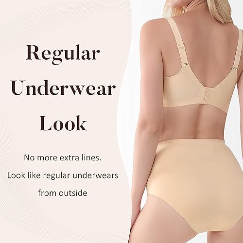 Miniatura 4 de Ropa interior absorbente para incontinencia urinaria para mujer, calzón de cintura alta sin costuras para protección contra fugas de vejiga, 2.3