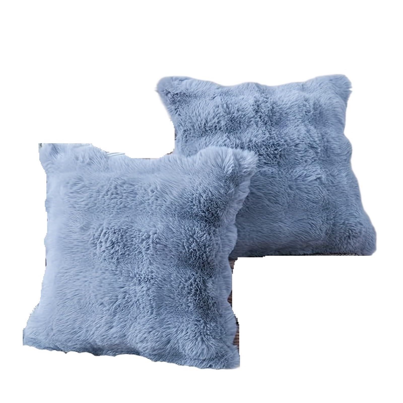 SHBHWS 2pc Plush Decorative Pillowcases, Modern Minimalist Style, Suitable For Sofas, Bedrooms, And Car Interiors For Living Room Sofa(Dusty blue)