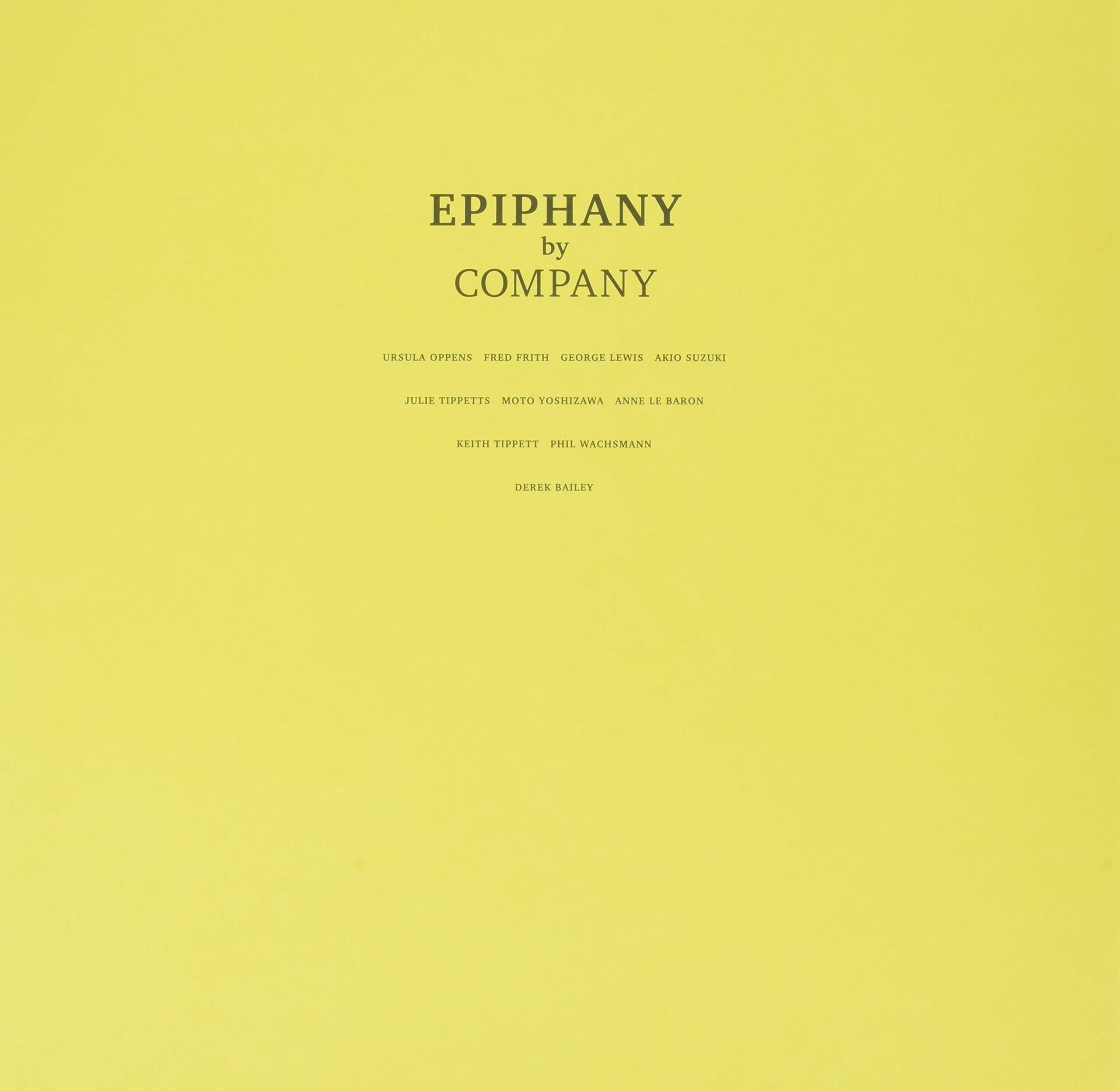 Company Epiphany Double LP Vinyl HJRLP211 NEW