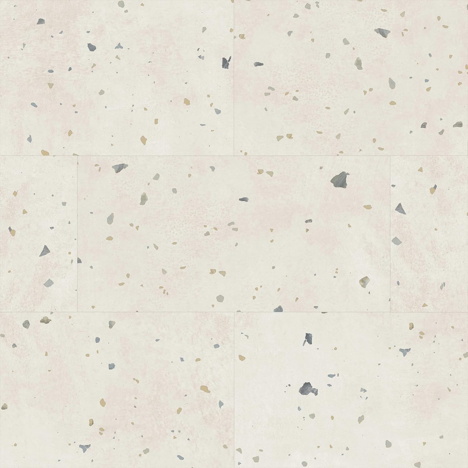 Allure Perfect Parfait 22mil Terrazzo Luxury Vinyl Tile Flooring, Click and Lock Installation, Waterproof, 12" x 24" x 6.5mm, 12 Tiles Per Case, 23.56 sqft