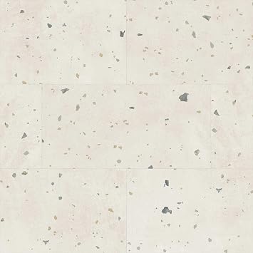 Allure Luxury Vinyl Tile Flooring, 22 Mil Wear Layer, Perfect Parfait Terrazzo 12 x 24, 6.5 mm Thick Vinyl Tiles with Click and Lock Installation, 1 Box 23.56 sqft