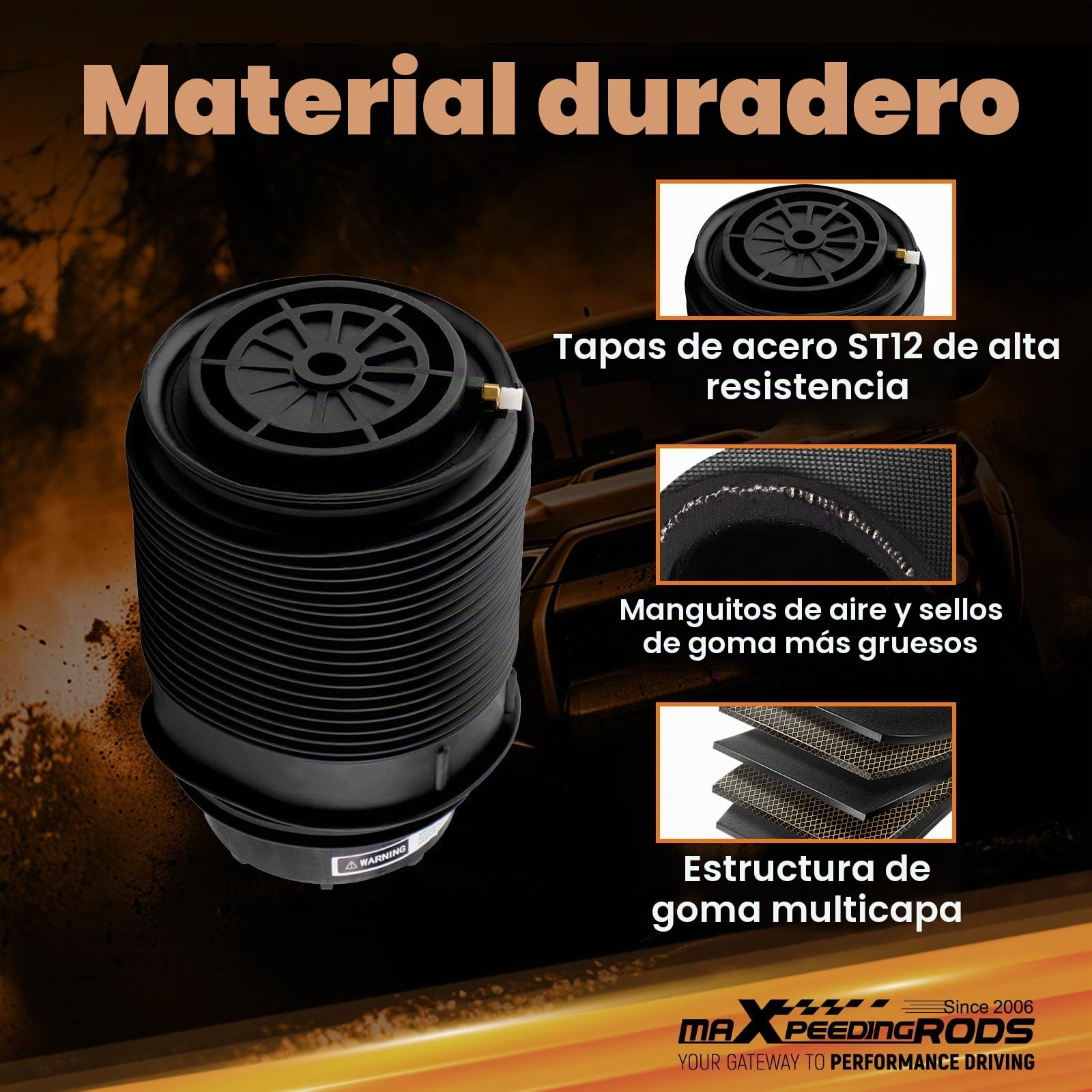 maXpeedingrods 1 Par Suspensión Trasera para Mercedes E‑Klasse W212/S212 | para CLS C218 W218, OE 2123200725, 2123200825, 2123202125, 2123203925, 2123204325