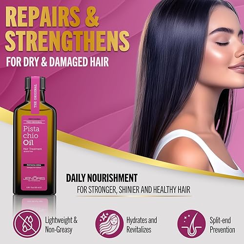 Keratin Hair Mask & Pistachio Serum - Repair Frizzy Hair