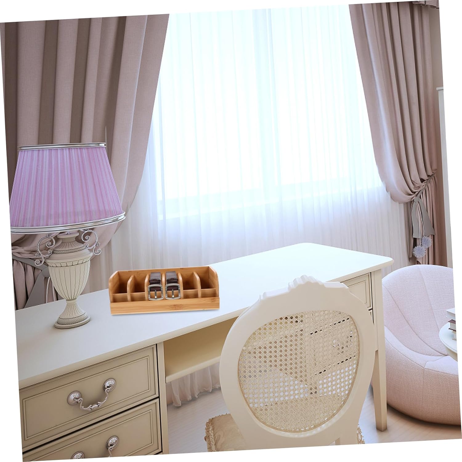 Belt Display Organizer Compartment Storage Box for Home Closet Retail Use Belt Holder for Stylish Organization Enhanced Product Presentation