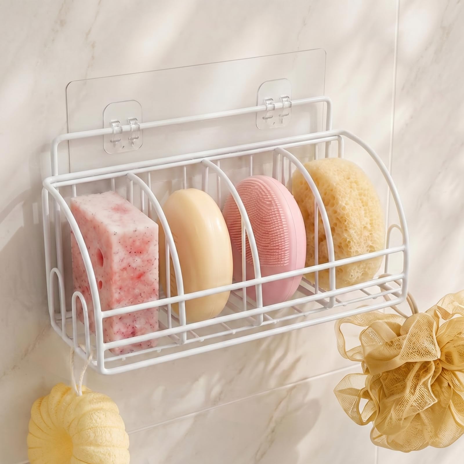 Soap Dish Bar Soap Holder for Shower Sponge Holder for Kitchen Sink Storage