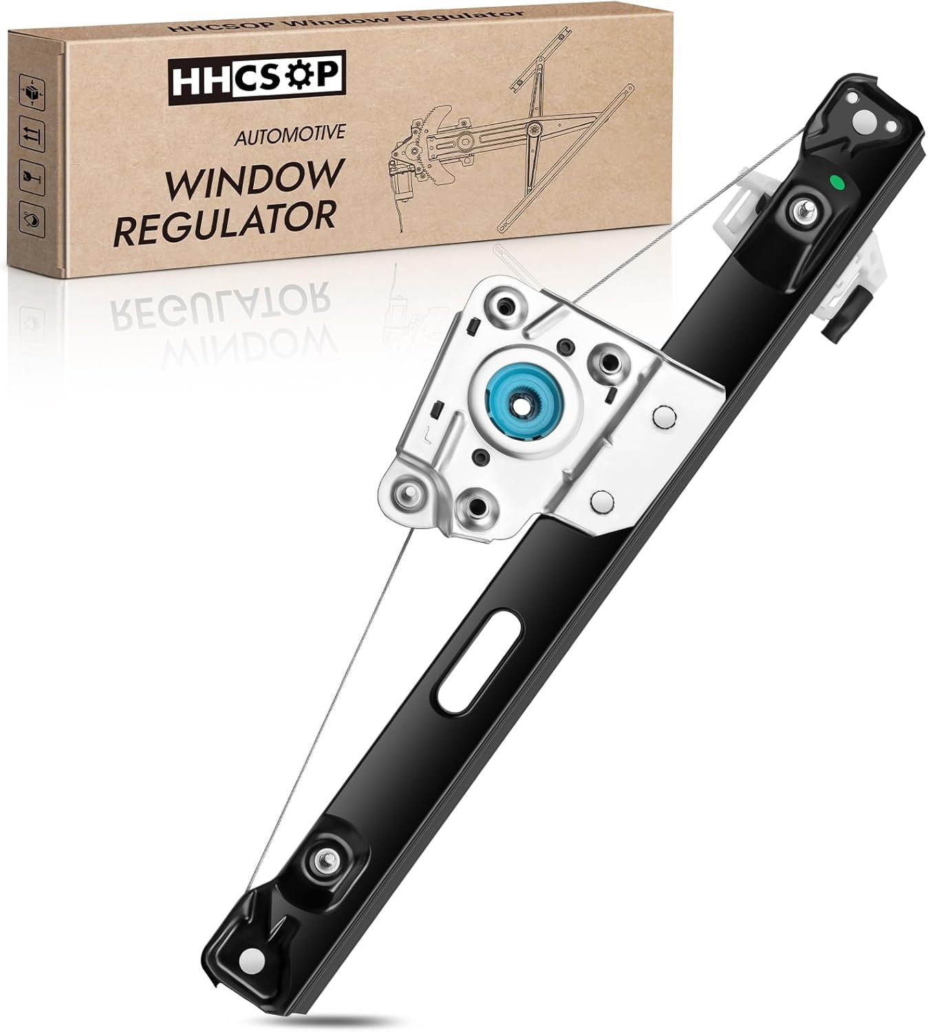 Rear Right Passenger Side Power Window Regulator without Motor Replacement for BMW 323i 325i 328i 330i 330i 335i 325xi 328xi 330xi 335xi E90 E91 M3 2006 2007 2008 2009 2010 2011 2012 Replaces# 749-469