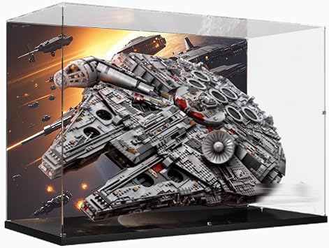 Acrylic Display Case Compatible with Lego 75192 Ultimate Millennium Falcon for Collecting and Protecting Displays Clear Model not Included Option 2