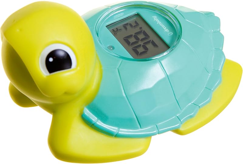 Termómetro de baño para bebés - Termómetro de agua de tortuga para bañera | Agua digital instantánea y temperatura ambiente - Divertido juguete flotante de tortuga - Ayuda a controlar la temperatura del agua del baño
