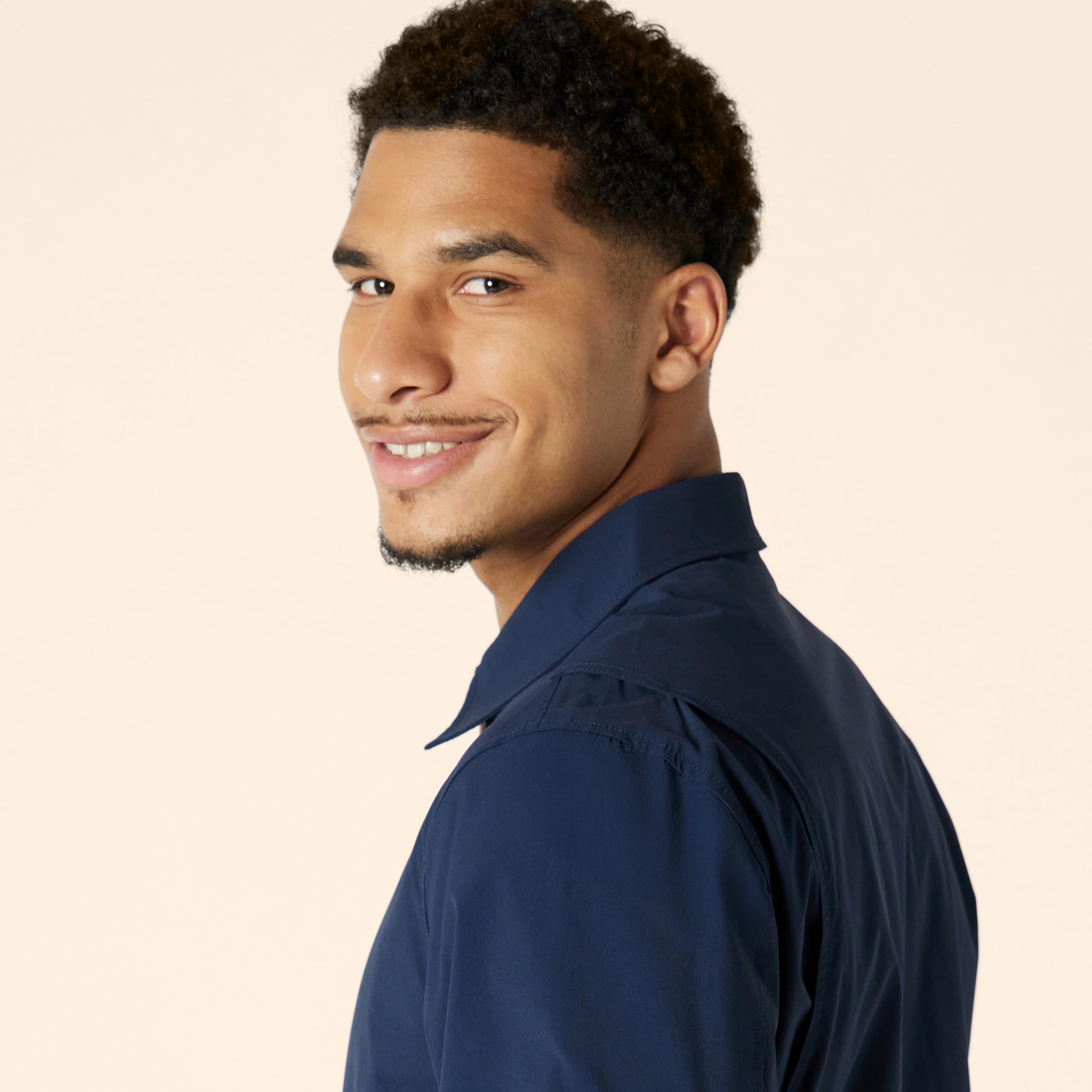 Amazon Essentials Homme Blouson Bomber Zippé Léger et Extensible, Coupe Décontractée