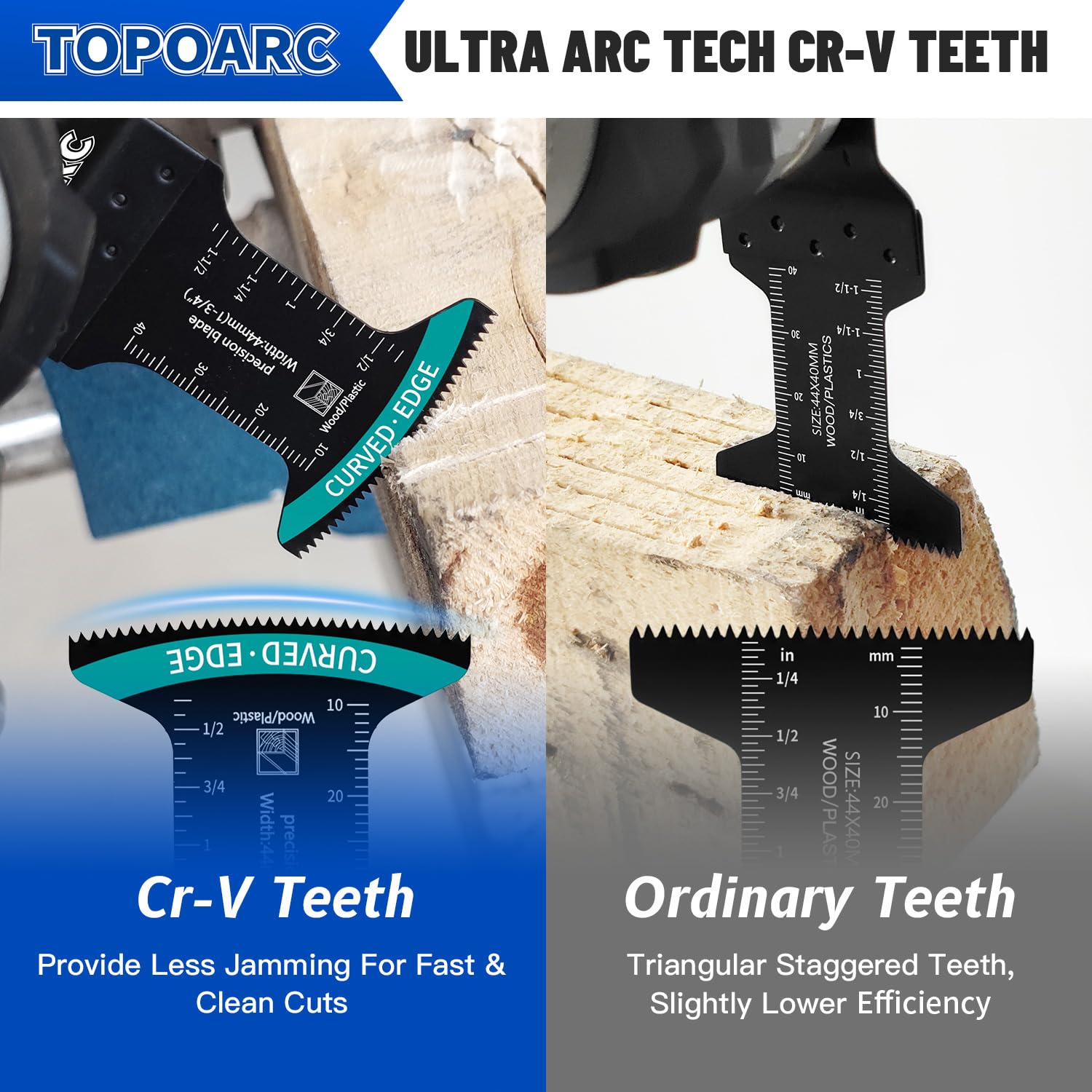 60 PCS Oscillating Tool Blade Professional Curved Edge Multitool Blades Titanium Oscillating Saw Blades Quick Release Saw Blades Kits Compatible with Dewalt Milwaukee Rockwell Fein Makita