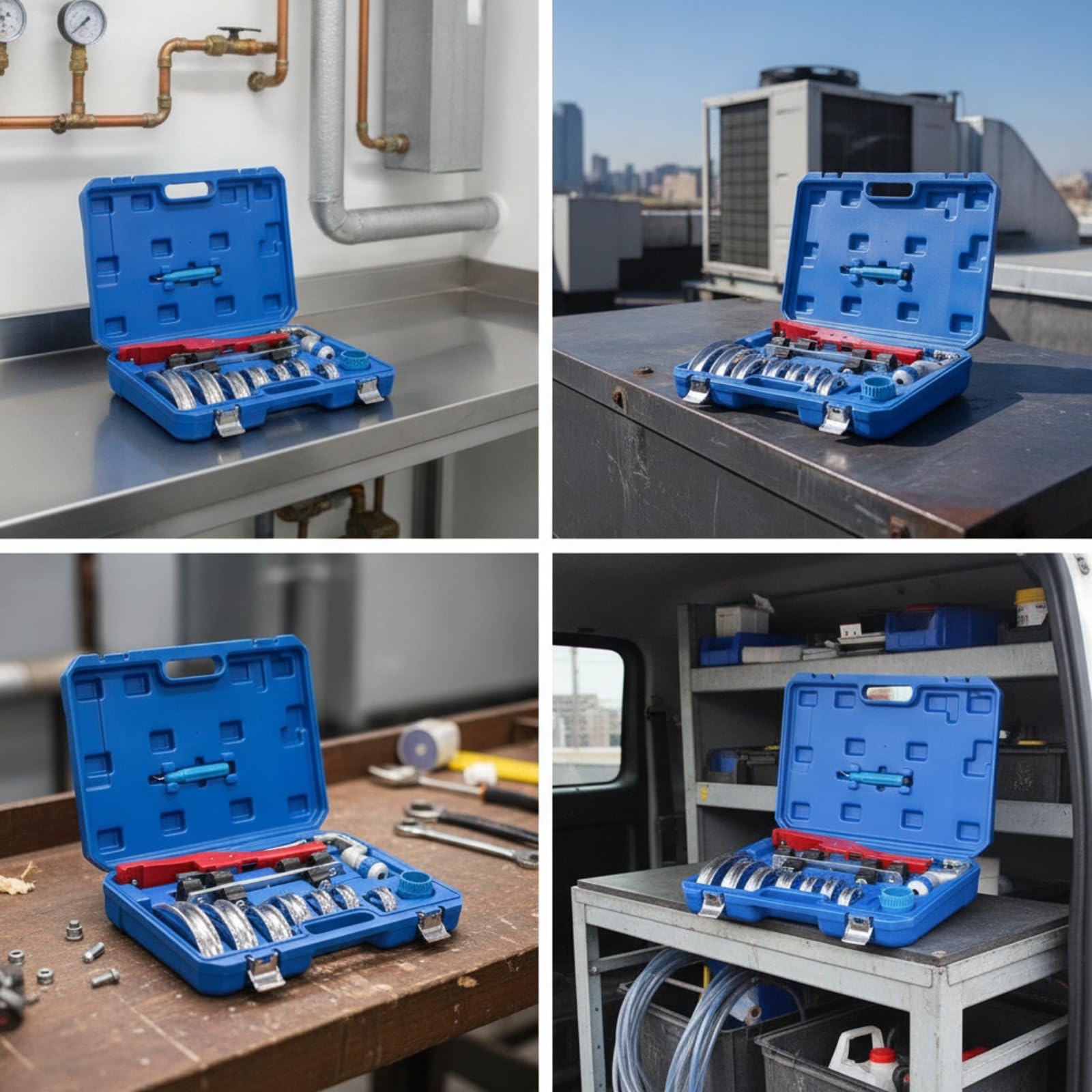 Piegatubi in Rame Piegatrice Tubo Strumento Manuale a Cricchetto per Pieghe Pulite Compatibile con Tubi in Rame Alluminio Acciaio Adatto per Impianti Domestici Laboratorio Manutentori