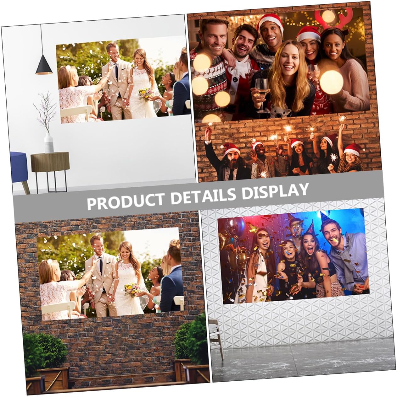 Portable High-Definition Movie Screen for Home Theater Party Indoor Outdoor Use
