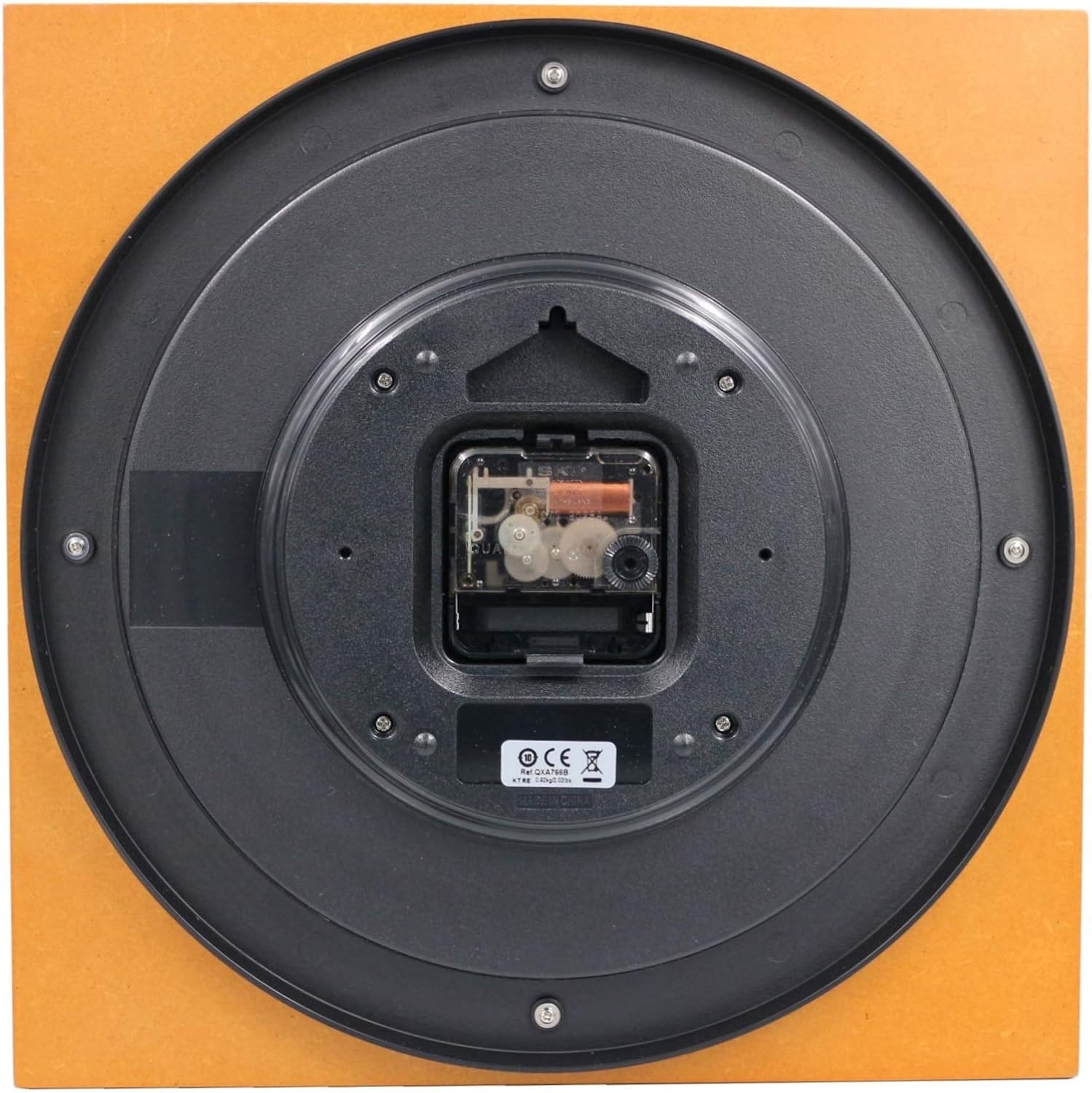 SEIKO QXA766BLH Non Ticking Wall Clock, Brown, 11.6 Inch