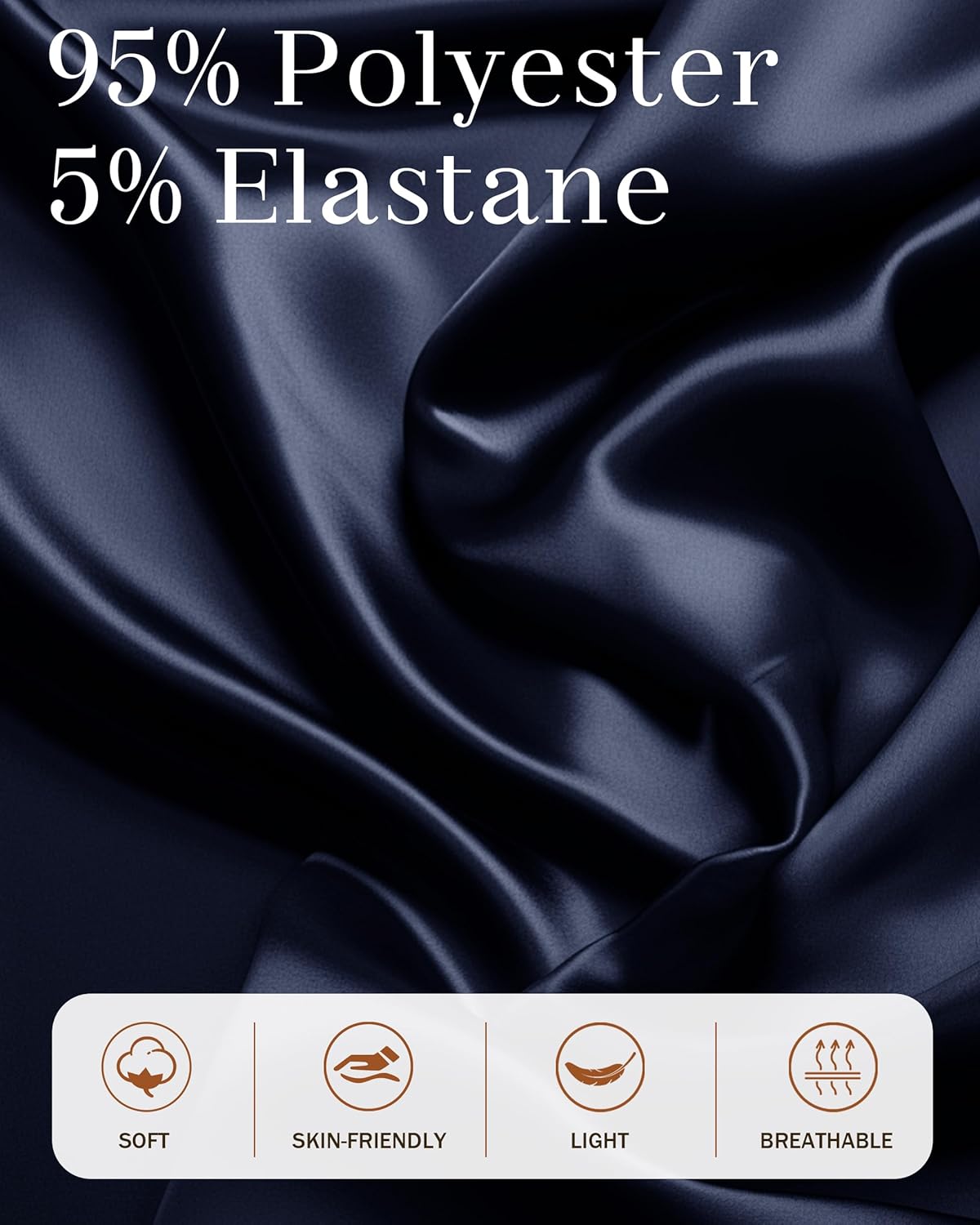 Vlazom Women's Satin Half Slip Lace Slip Skirt Long Half for Under Dress Skirt Extender S-XXL - Image 5