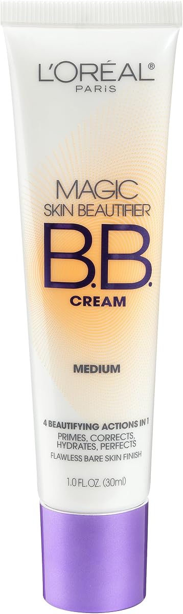 Magic BB Cream, Hydrating Skin Beautifier & Color Changing Foundation, Light Coverage, Medium, 1 fl oz.